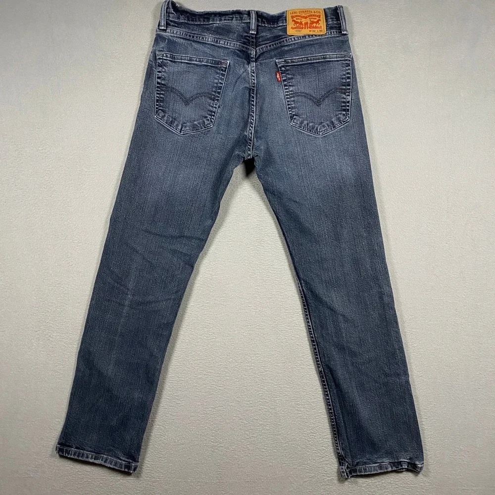 Levi's 505 Regular Fit Jeans Mens 32x30 Dark Wash Blue Straight Leg Denim